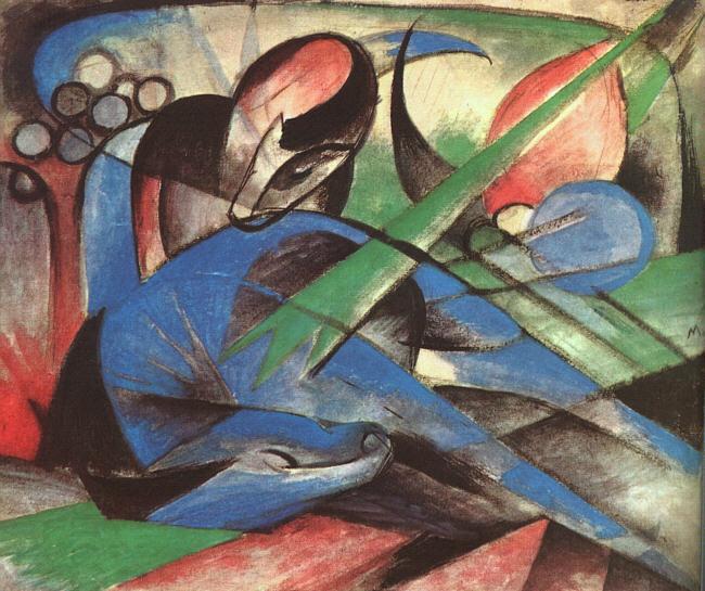 Franz Marc Dreaming Horse oil painting picture